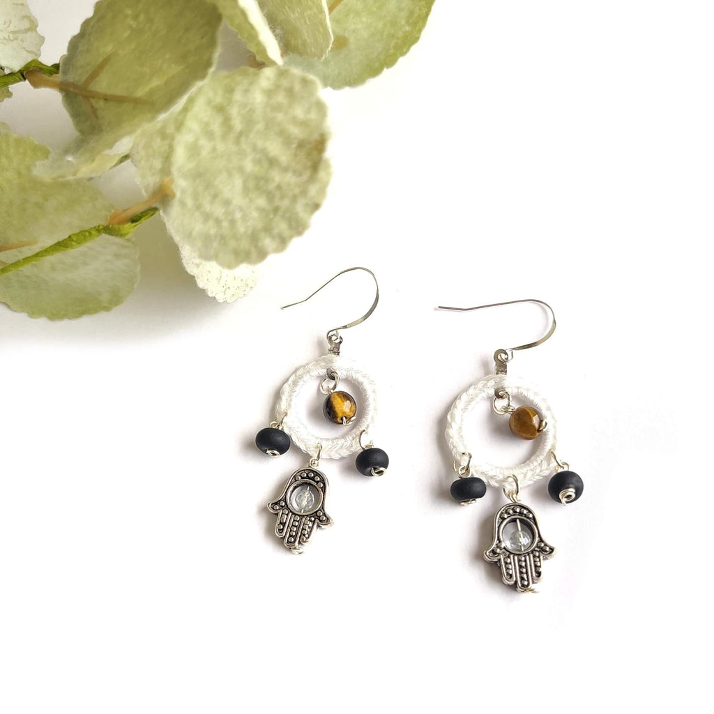 Hamsa Earrings