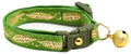 Metallic Gold Feathers Cat Collar