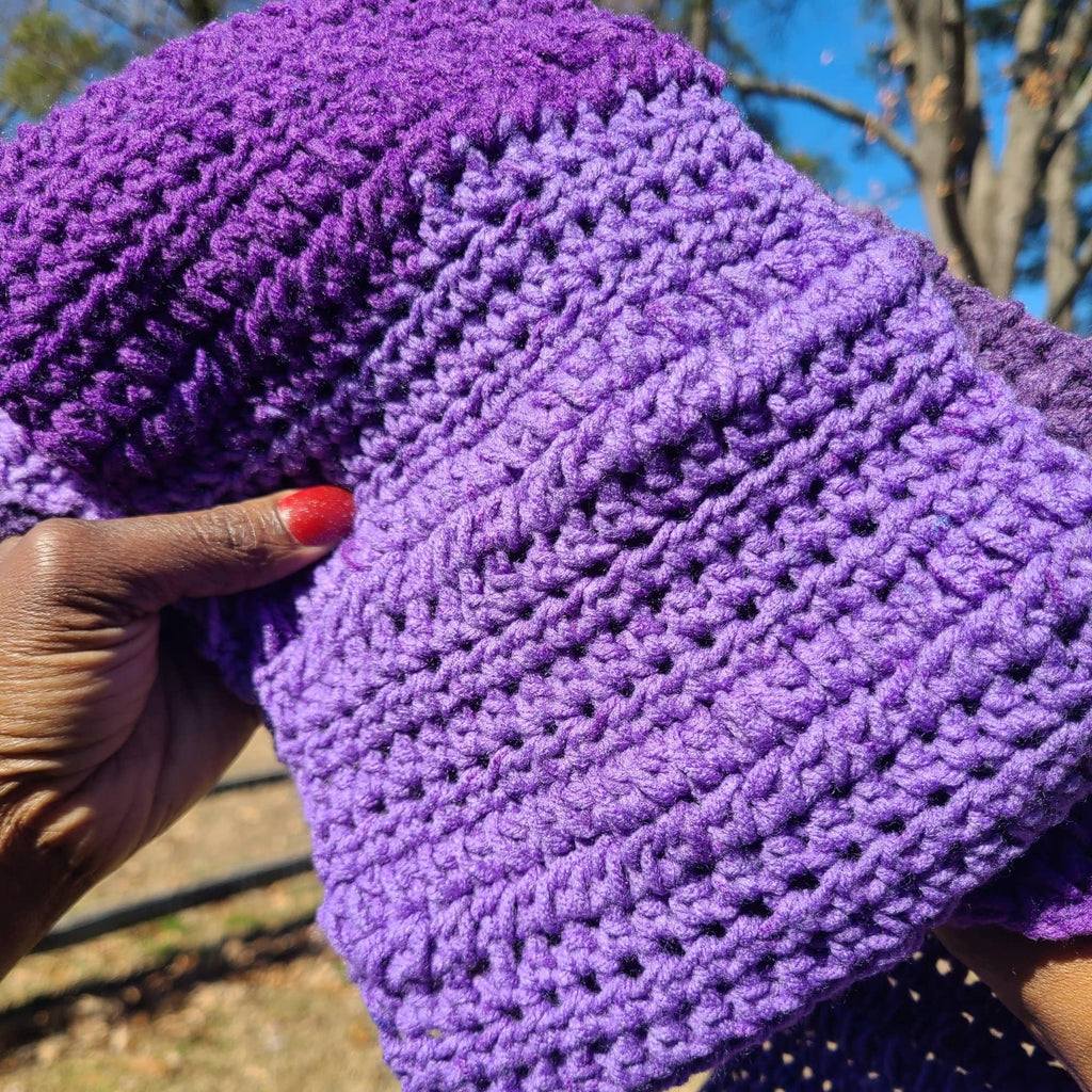 Purple Scarf Textured